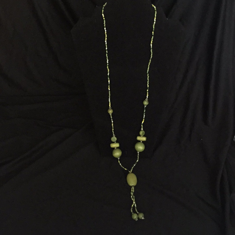 New long green beaded necklace Sale 3 for $20